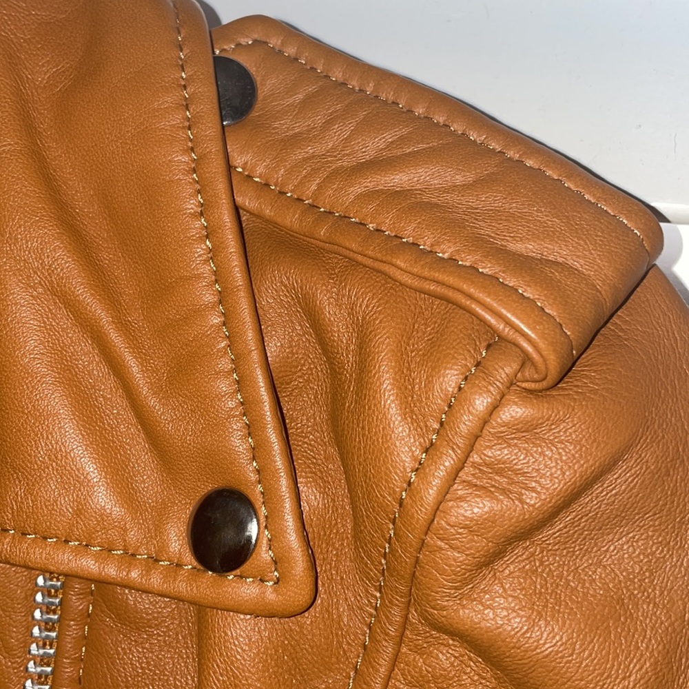 NEW Understated Leather Easy Rider Caramel Jacket - Picture 7 of 10